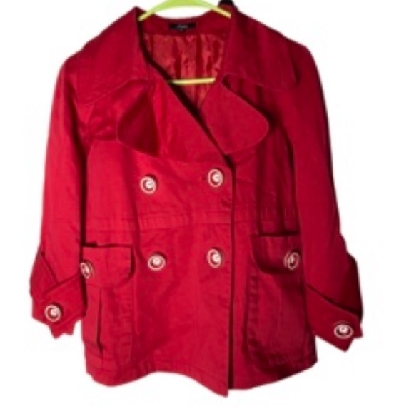 Sele Jackets & Blazers - Sele red double‎ breasted blazer